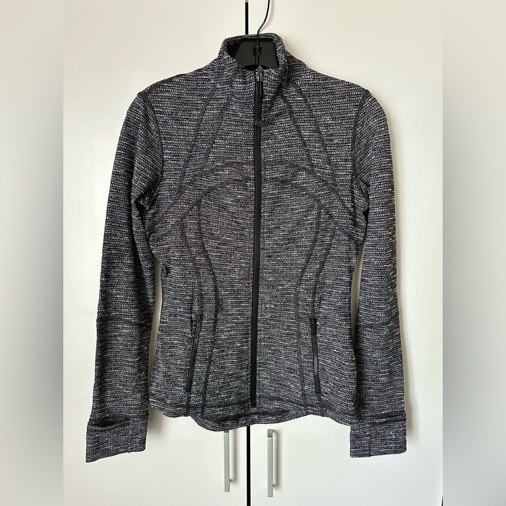 lululemon athletica Black Gray texture define Jacket